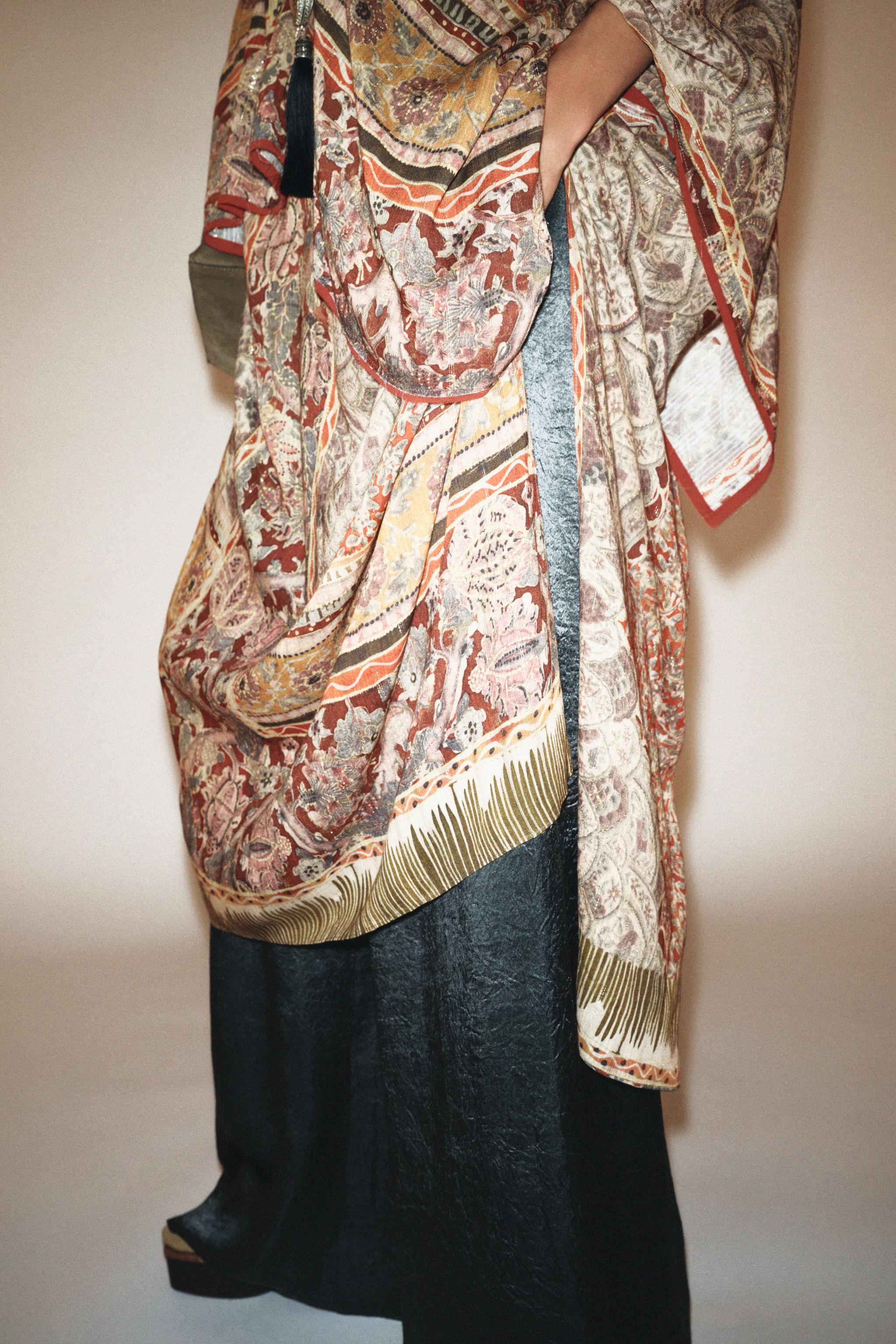 ZW COLLECTION PAISLEY CAFTAN DRESS